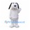 Baby Dog Mascot Costume in White with Black Ears