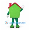 House Mascot Costume in Green with Red Roof