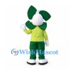Pinwheel Mascot Costume with Lime Shirt and Green Pants