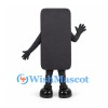 Smartphone Mascot Costume in Black with Blue Screen