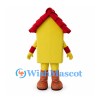 House Mascot Costume in Yellow with Red Roof and Brick Details