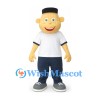 Boy Mascot Costume with White Shirt and Navy Pants
