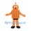 Robot Mascot Costume in Orange with Antenna