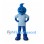Water Drop Mascot Costume in Blue with Light Blue Shirt