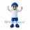 Boy Mascot Costume with Blue Cap and White Shirt