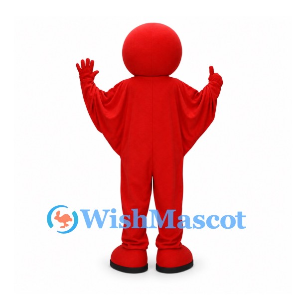 Astronaut Mascot Costume in Red with Dark Visor