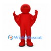 Astronaut Mascot Costume in Red with Dark Visor