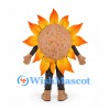 Sunflower Mascot Costume with Yellow and Orange Petals