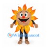 Sunflower Mascot Costume with Yellow and Orange Petals