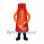 Ketchup Bottle Mascot Costume in Red with Food Label