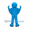 Astronaut Mascot Costume in Blue with Dark Visor