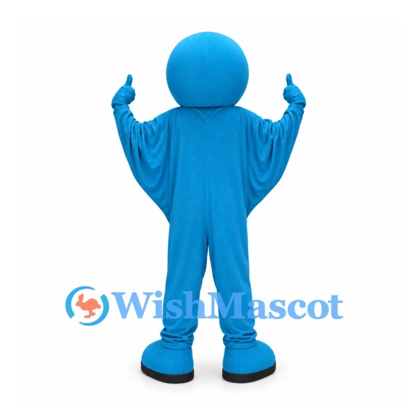 Astronaut Mascot Costume in Blue with Dark Visor