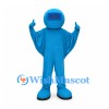 Astronaut Mascot Costume in Blue with Dark Visor