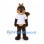 Squirrel Mascot Costume with White Shirt and Curled Tail