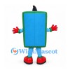Mobile Phone Mascot Costume in Green with Blue Glasses