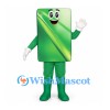 Smartphone Mascot Costume in Green with Gradient Screen