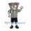 Tornado Mascot Costume with Referee Shirt and Black Shorts