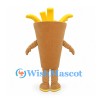 French Fries Mascot Costume in Plain Brown Carton