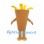 French Fries Mascot Costume in Plain Brown Carton