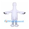 Goose Mascot Costume in White with Gray Wing Tips