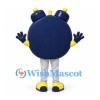 Alarm Clock Mascot Costume in Navy with Yellow Face