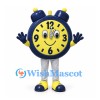 Alarm Clock Mascot Costume in Navy with Yellow Face