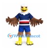 Eagle Mascot Costume with Navy Sports Uniform