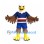 Eagle Mascot Costume with Navy Sports Uniform