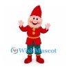 Christmas Elf Mascot Costume with Red Hat and Green Pants