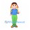 Girl Mascot Costume with Red Hat and Green Pants