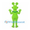 Alien Mascot Costume in Green with Round Antennae