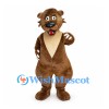 Brown Bear Mascot Costume with Cream Chest and Long Claws
