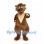 Brown Bear Mascot Costume with Cream Chest and Long Claws