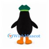 Penguin Mascot Costume with Green Cap