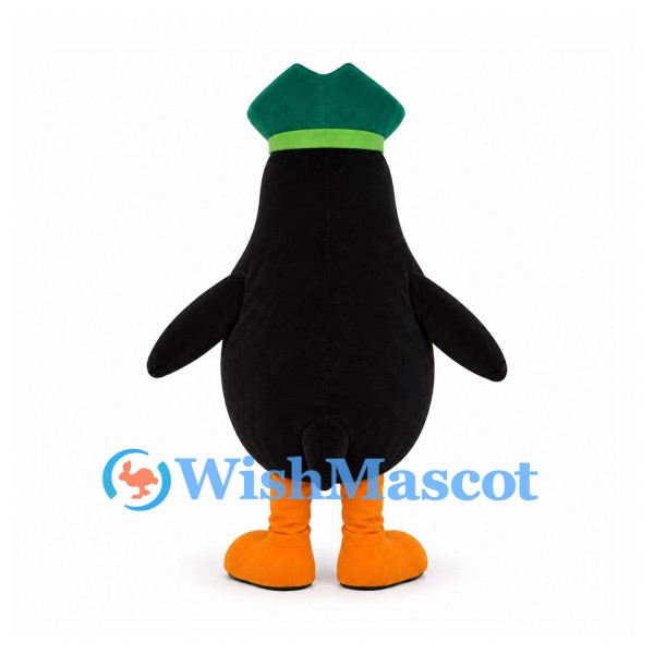 Penguin Mascot Costume with Green Cap