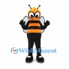 Bee Mascot Costume in Orange and Black with Large Wings
