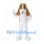 Beagle Mascot Costume with White Body and Brown Ears
