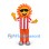 Sun Mascot Costume with Sunglasses and Red Striped Shirt
