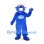Bull Mascot Costume in Blue with White Horns