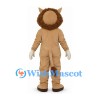 Lion Mascot Costume in Tan with Brown Mane