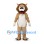 Lion Mascot Costume in Tan with Brown Mane