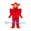 Phoenix Mascot Costume in Red with Layered Feathers