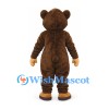Teddy Bear Mascot Costume in Dark Brown with Cream Muzzle