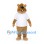 Beaver Mascot Costume with White Shirt