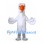 Goose Mascot Costume in White with Orange Beak