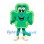 Shamrock Mascot Costume in Green with Yellow Border
