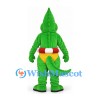 Crocodile Mascot Costume with Yellow Swim Briefs and Red White Ring