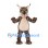 Lynx Mascot Costume with Spotted Fur and Tufted Ears