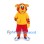 Tiger Mascot Costume with Yellow Shirt and Red Shorts
