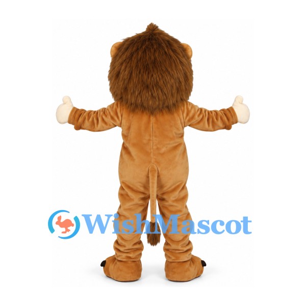 Lion Mascot Costume in Tan with Cream Belly